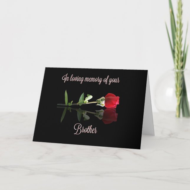 Sympathy Card for Loss of a Brother (Front)