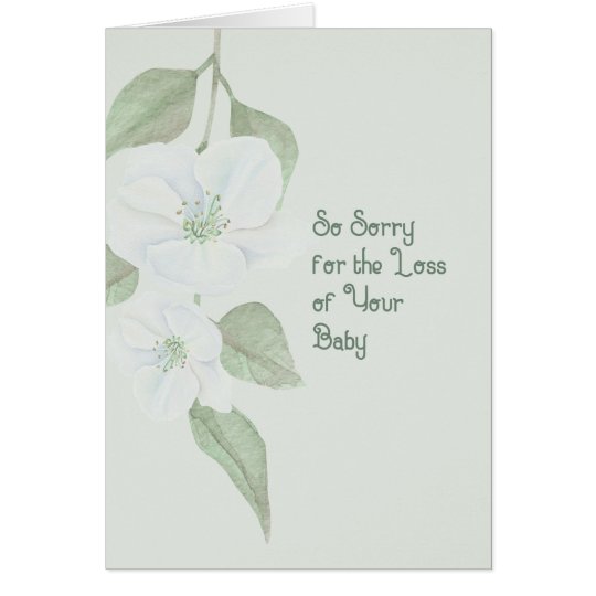 2648 Baby Girl Footprints Miscarriage Sympathy Card Zazzle.co.uk