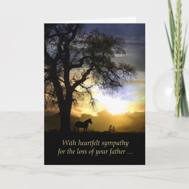 Sympathy Card for Loss of Father / Dad (Front)