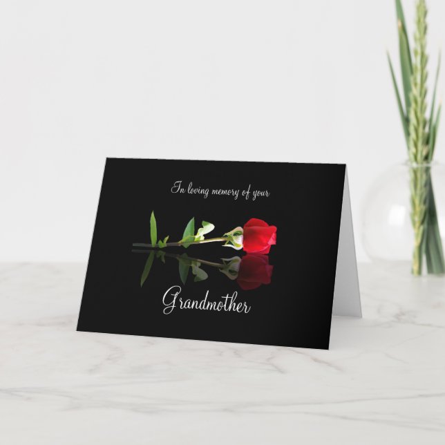 Sympathy Card for Loss of Grandmother (Front)
