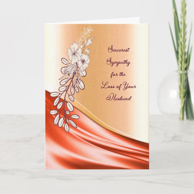 Sympathy Card for Loss of Husband (Front)