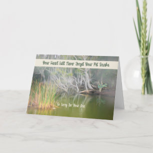 Sympathy Card for Loss of Pet Snake