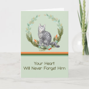 Sympathy Card for Male Tabby Cat