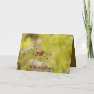 Sympathy card - Forever with you (dragonfly)