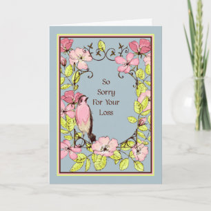 Sympathy Card, Loss of Pet Bird Card