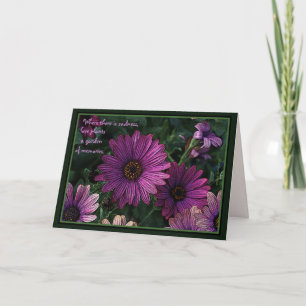 Sympathy card: Love plants a garden of memories Ca Card