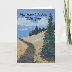 Sympathy Card Mountain Trail 