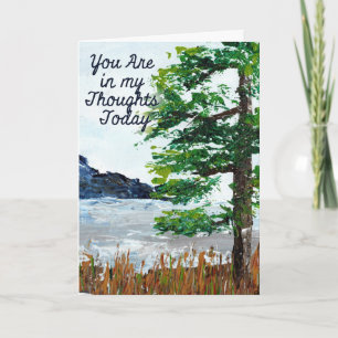 Sympathy Card Ocean Cliff