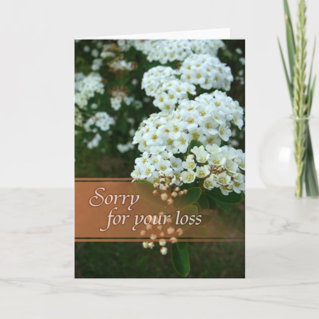 Sympathy card - Sorry for your loss (Front)