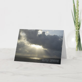 Sympathy Card – Sunlight Through Clouds