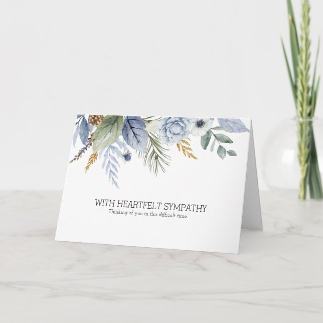  Sympathy Card Template | Personalised Condences (Front)