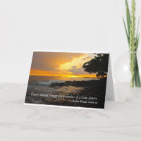 Sympathy card that gives hope and peace.