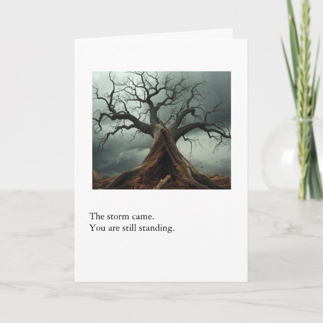 Sympathy Card – The Storm Came, You Are Still Stan (Front)