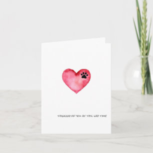 Sympathy Card  - Thinking of You at This Sad Time