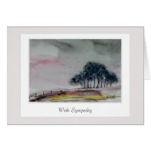 Sympathy Card with a caring verse