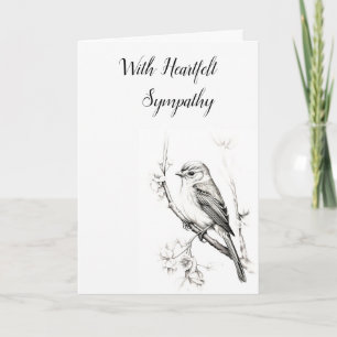 Sympathy Card with heartfelt sympathy