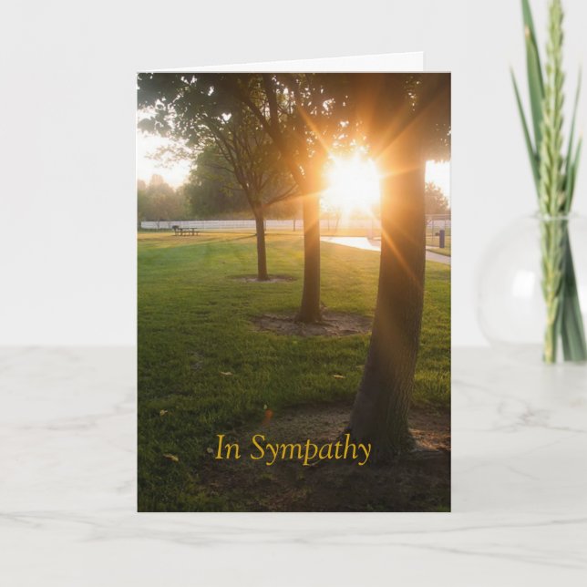 Sympathy Card with Sunset Design (Front)