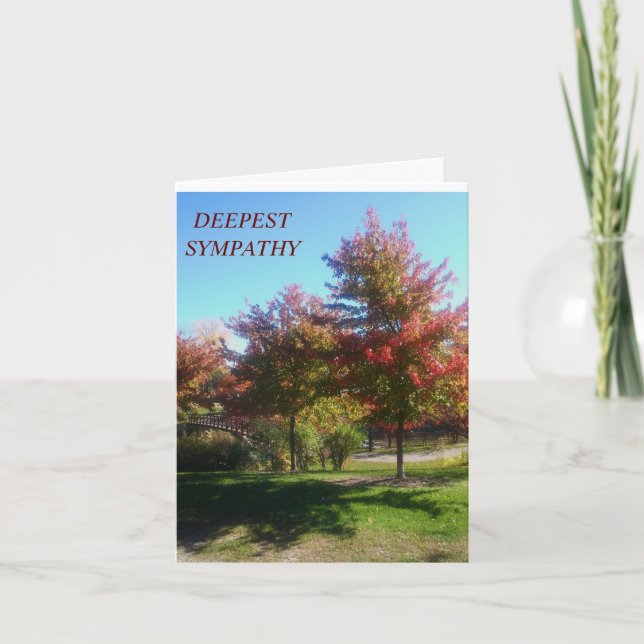 SYMPATHY CARDS, THINKING OF YOU AND YOUR FAMILY THANK YOU CARD (Front)