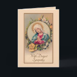 Sympathy Catholic Mass Offering Card<br><div class="desc">A Mass card (also known as a Catholic Mass offering card, memorial card or a remembrance card), is a greeting card given to someone to let them know that they, or a deceased loved-one, will be remembered and prayed for in the intentions at Holy Mass. This is a beautiful vintage...</div>