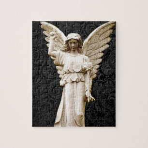 sympathy cemetery memorial Grief Gothic Angel Jigsaw Puzzle