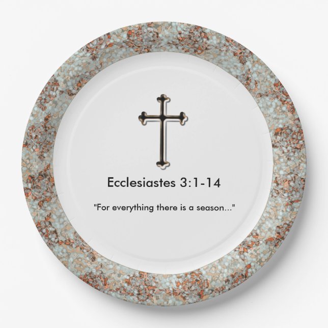 Sympathy-Christian_Template_Grief-Gathering_Unisex Paper Plate (Front)