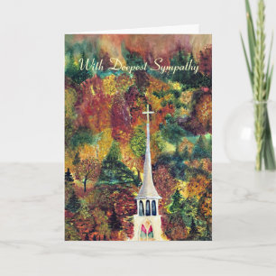 Sympathy Church Spire in Vermont Card