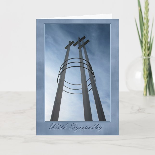 Sympathy Crosses Card (Front)
