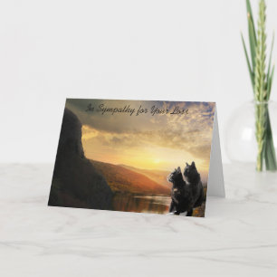 Sympathy Death of Pet Cat Card