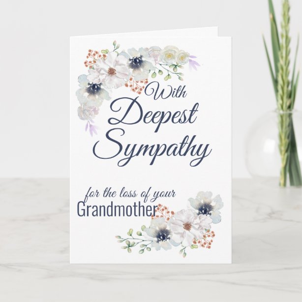Grandmother” Sympathy Cards Zazzle.co.uk