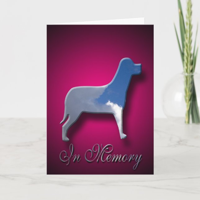 Sympathy For Death Of Pet Dog Card (Front)