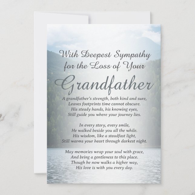 Sympathy for Loss of a Grandfather Card (Front)