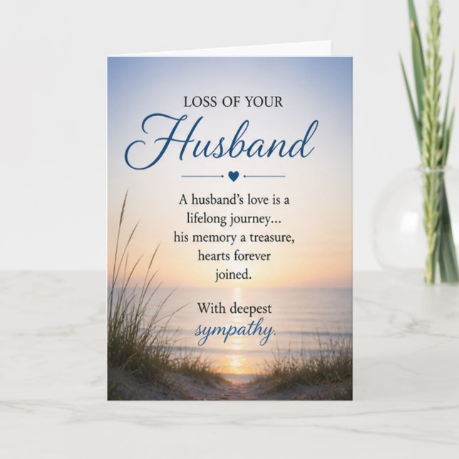 Sympathy for Loss of a Husband Card (Front)