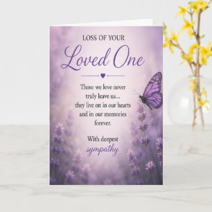 Sympathy for Loss of a Loved One Card