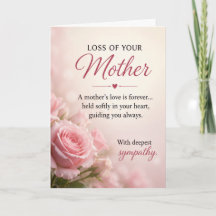 Sympathy for Loss of a Mother