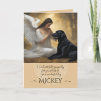 Sympathy for Loss of Black Lab Angel