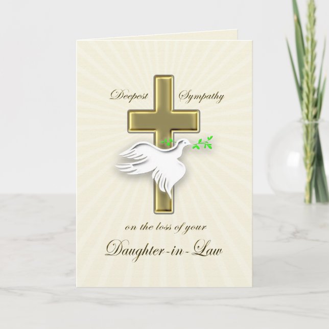 Sympathy for loss of daughter-in-law card (Front)