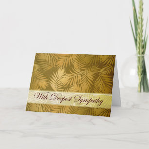 Sympathy for Loss of Loved One Palm Fronds Card