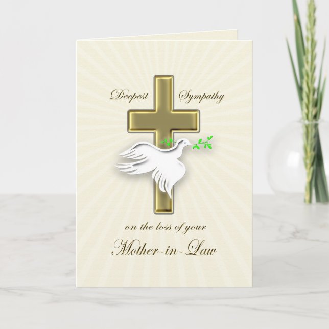 Sympathy for loss of mother-in-law card (Front)