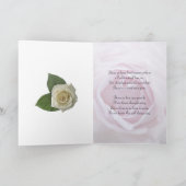 Sympathy for loss of Mum, a beautiful pink rose Card (Inside)
