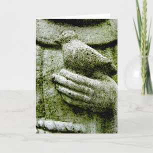 Sympathy for Loss of Pet Bird St. Francis Statue Card