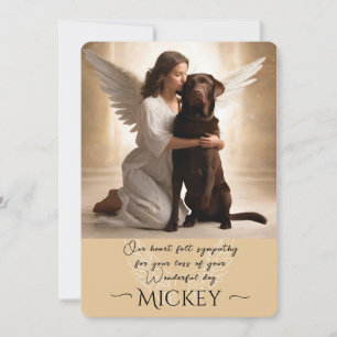 Sympathy for Loss of Your Chocolate Lab Card