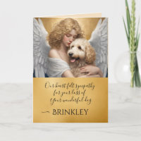 Sympathy for Lost Goldendoodle Angel Art 