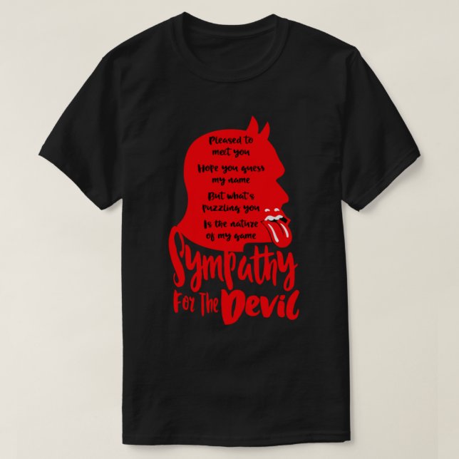 Sympathy For The Devil T-Shirt (Design Front)