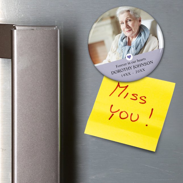 Sympathy Forever in our Hearts Photo Magnet (Sympathy Forever in our Hearts Photo Magnet)