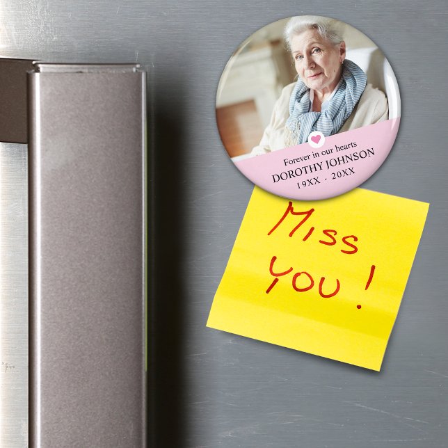 Sympathy Forever in our Hearts Photo Magnet (Sympathy Forever in our Hearts Photo Magnet)