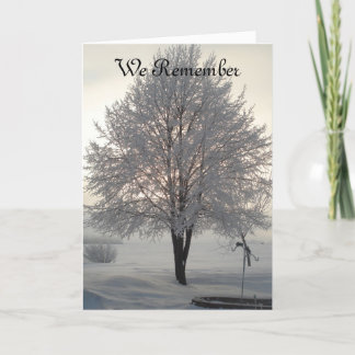 Sympathy Frosty tree series1 Holiday Card