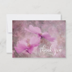 Sympathy Funeral Pink Mauve Flower THANK YOU