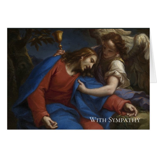 Sympathy Funeral Religious Jesus Angel (Front Horizontal)