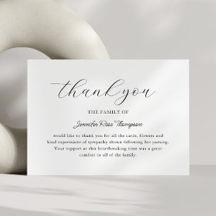 Sympathy Funeral Thank You Cards
