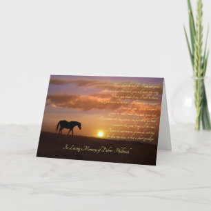 Sympathy Funeral Thank You Custom Name Card